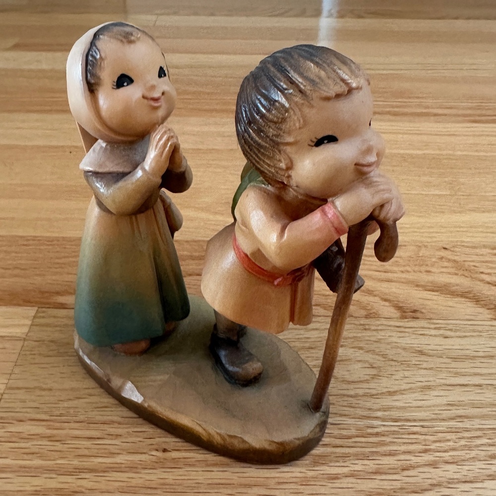 Anri Ferrandiz "Reverence" Wood Figurine 5 1/2"